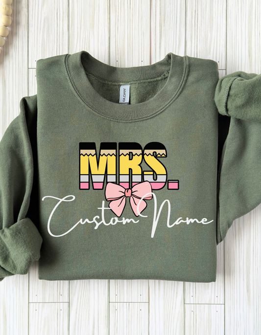 Personalized Teacher Crewneck