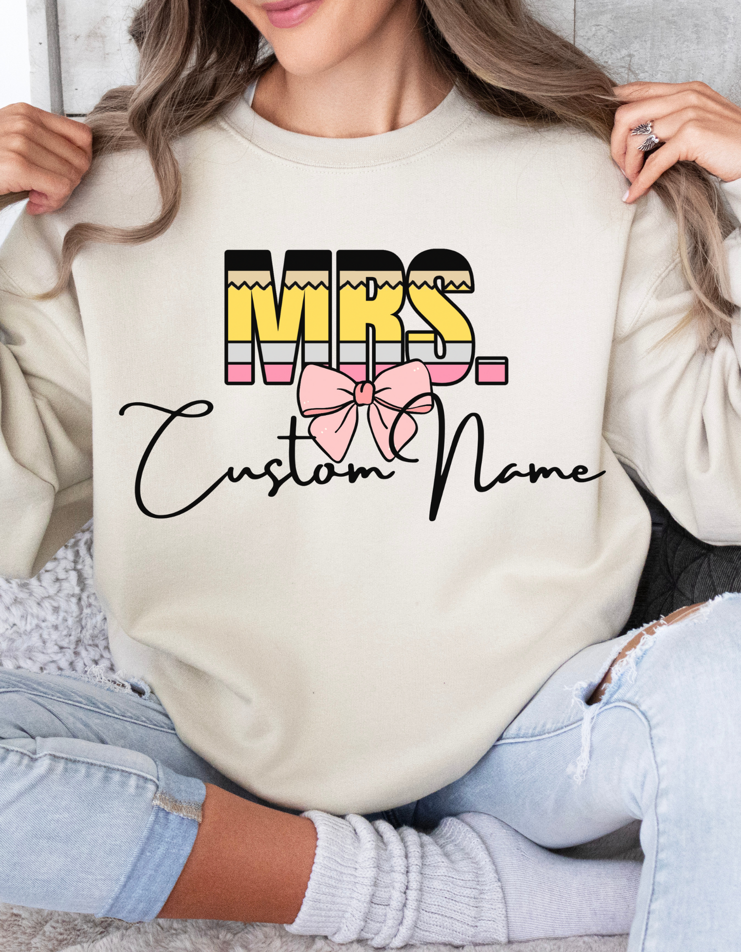 Personalized Teacher Crewneck
